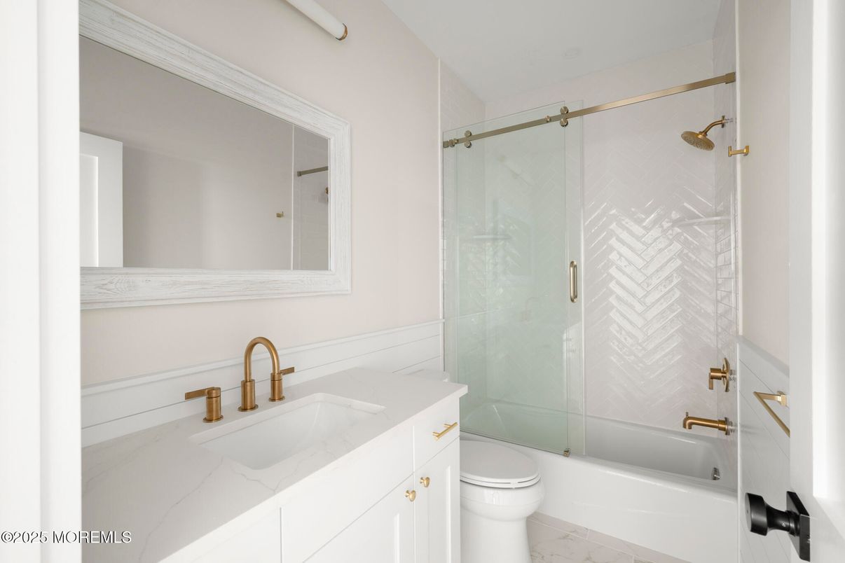 Bathroom, Glass Shower, Interior, Marble