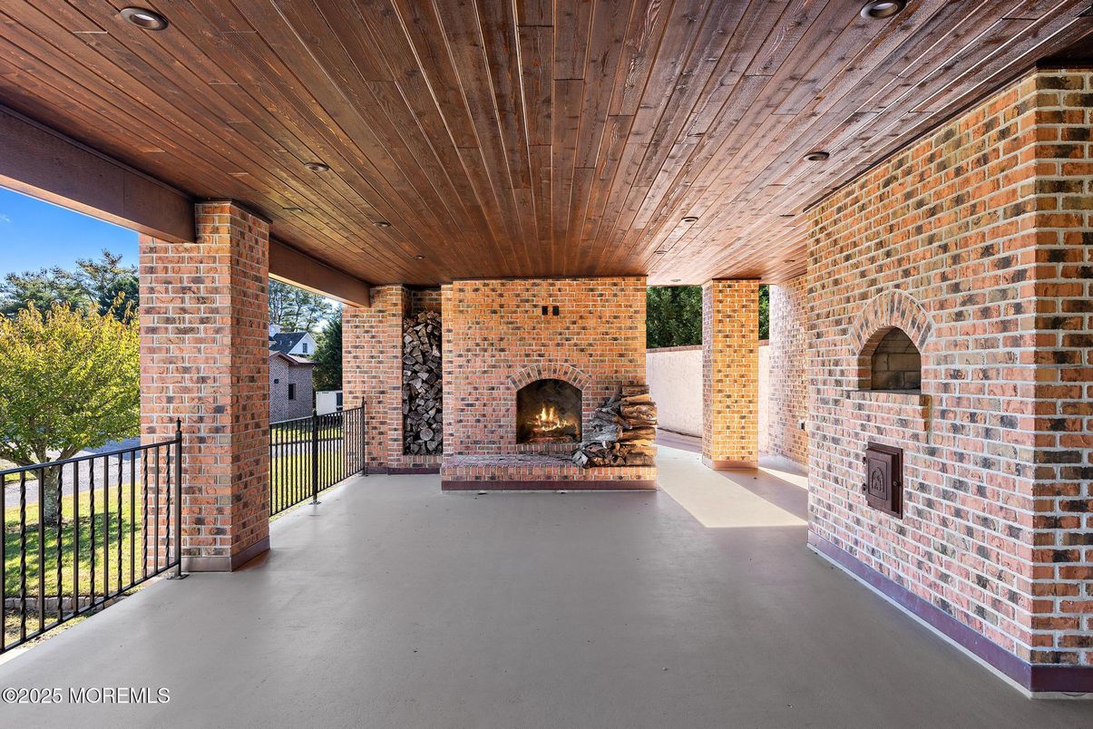 Exterior, Fireplace, Wooden Ceilings