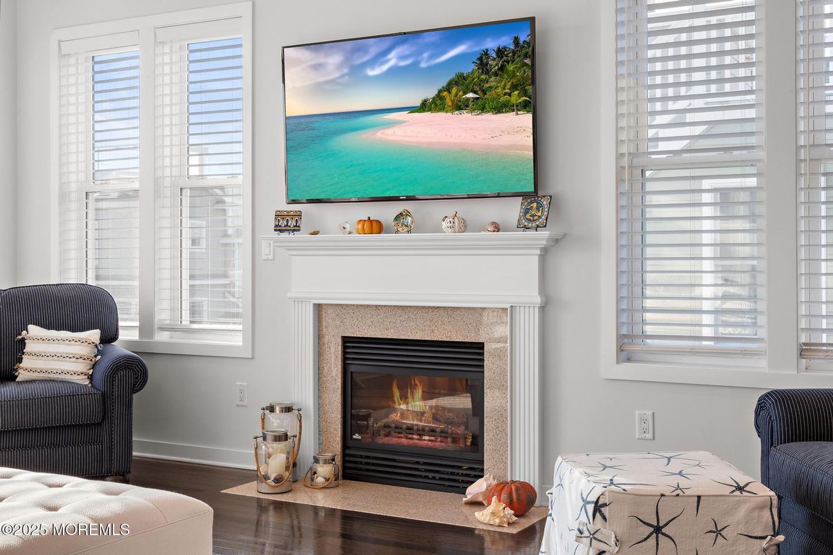 Fireplace, Interior, Wood Texture Flooring