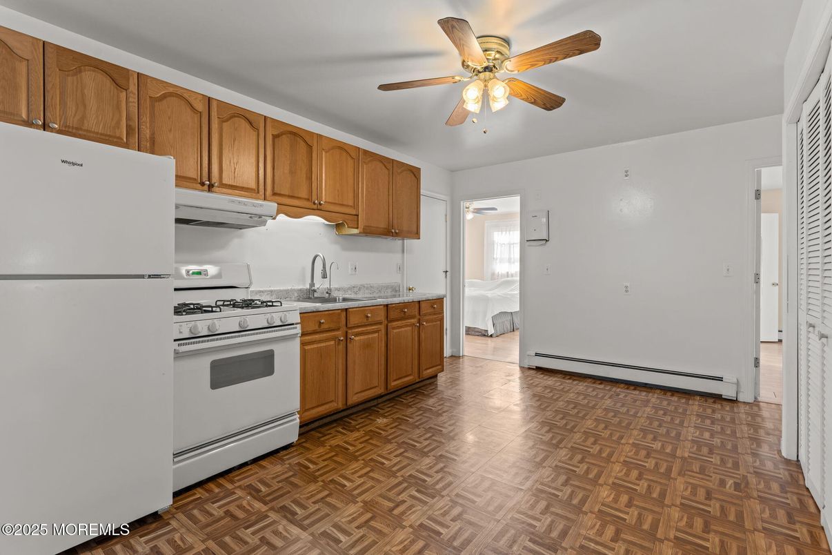 Interior, Kitchen, Wood Texture Flooring
