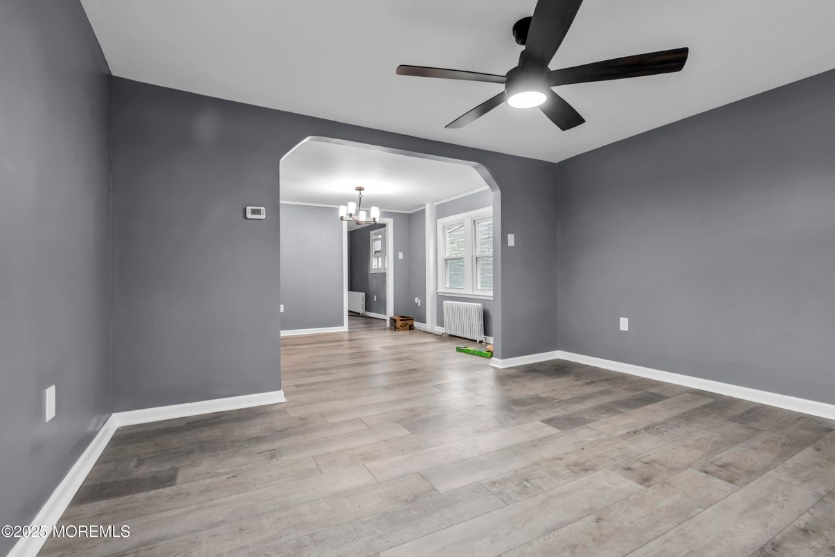Chandelier, Empty room, Interior, Wood Texture Flooring