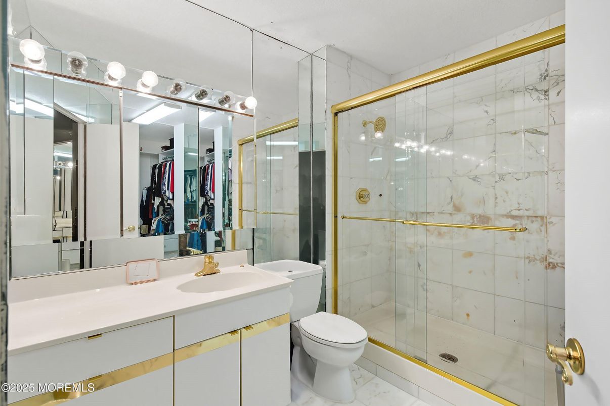 Bathroom, Glass Shower, Interior, Marble, Marble Walls