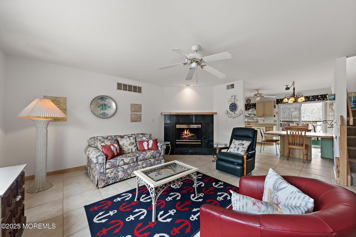 Chandelier, Dining room, Fireplace, Interior, Living room