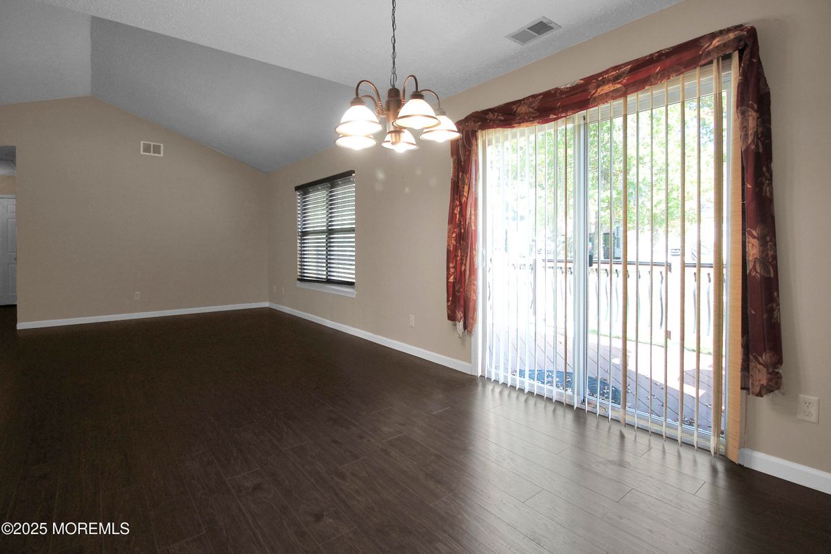Chandelier, Empty room, Interior, Wood Texture Flooring