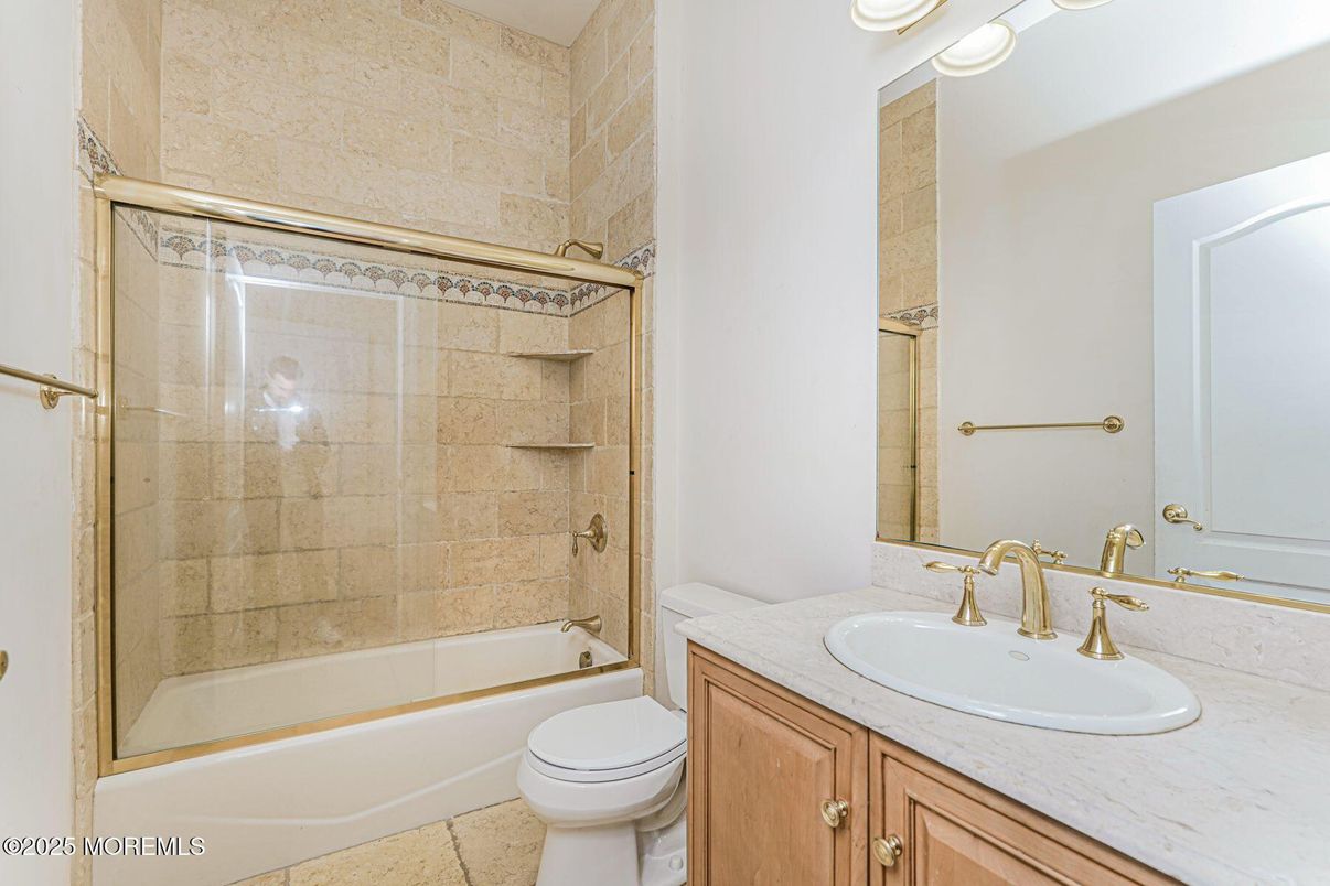 Bathroom, Glass Shower, Interior, Stone Walls