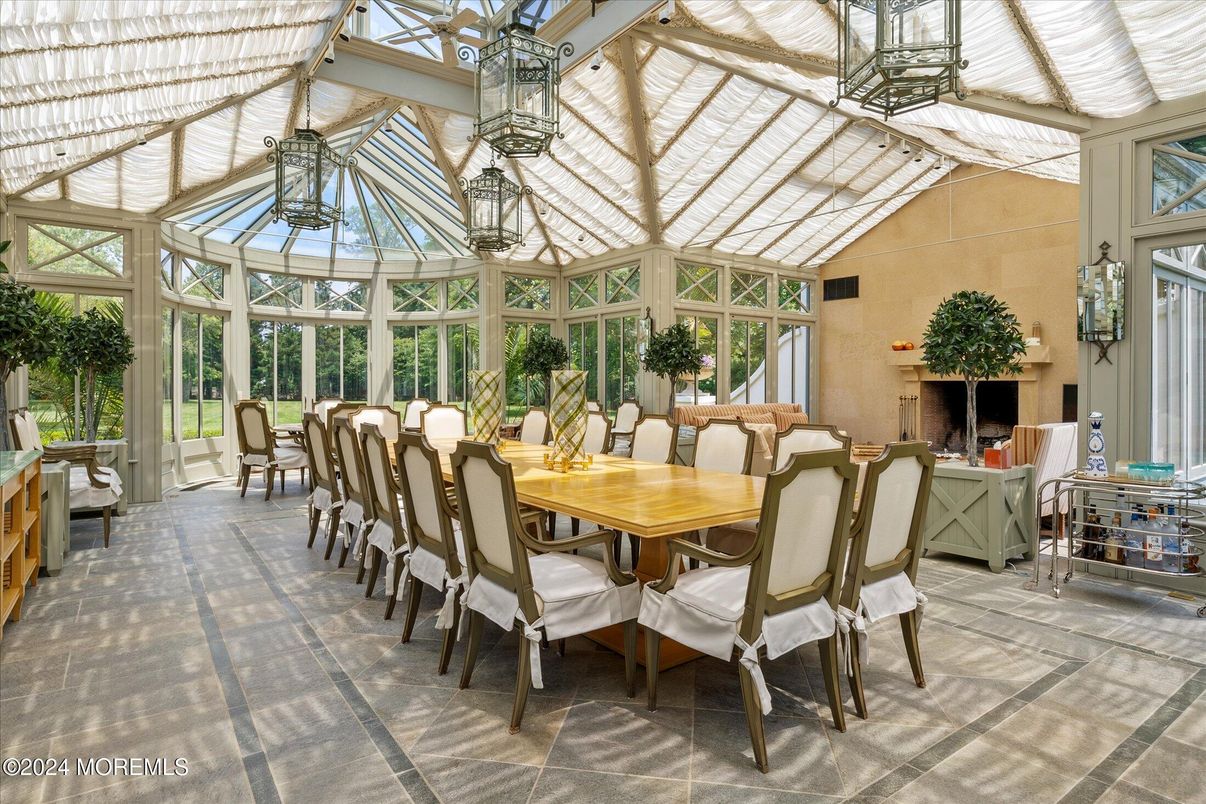 Dining room, Glass Ceilings, Interior, Sun Room