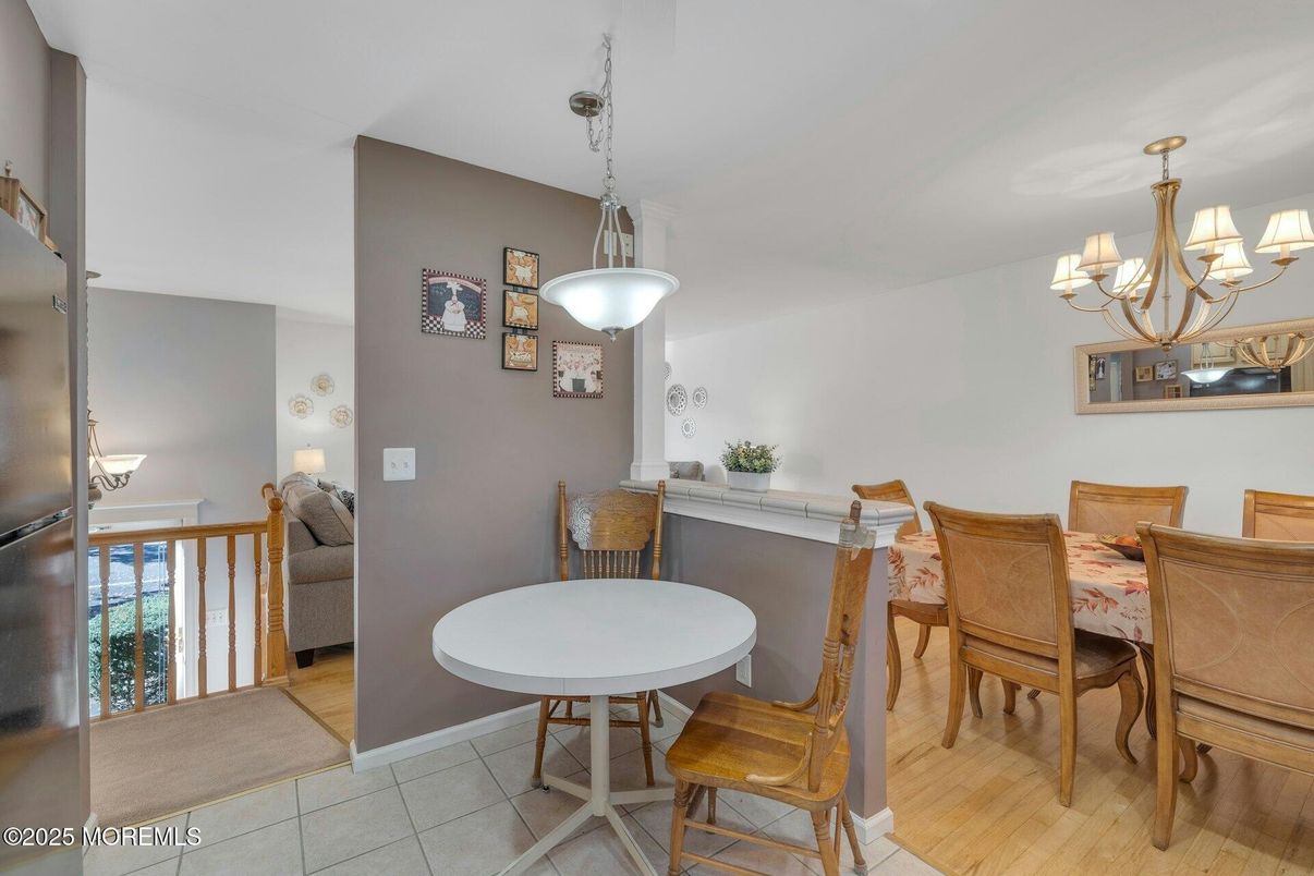 Chandelier, Dining room, Interior, Pendant Lights, Wood Texture Flooring
