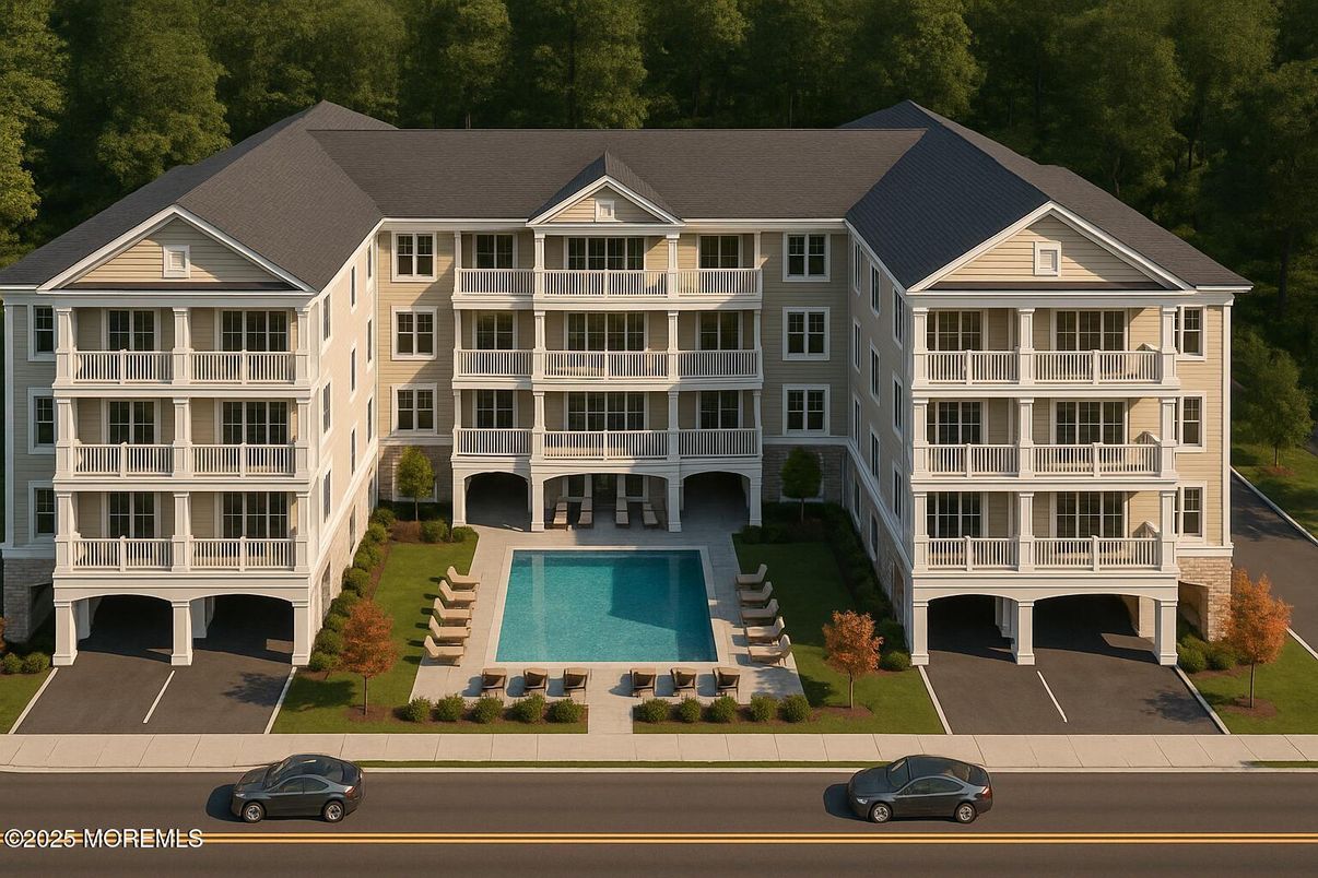 Exterior, Facade, Pool, Condo Building