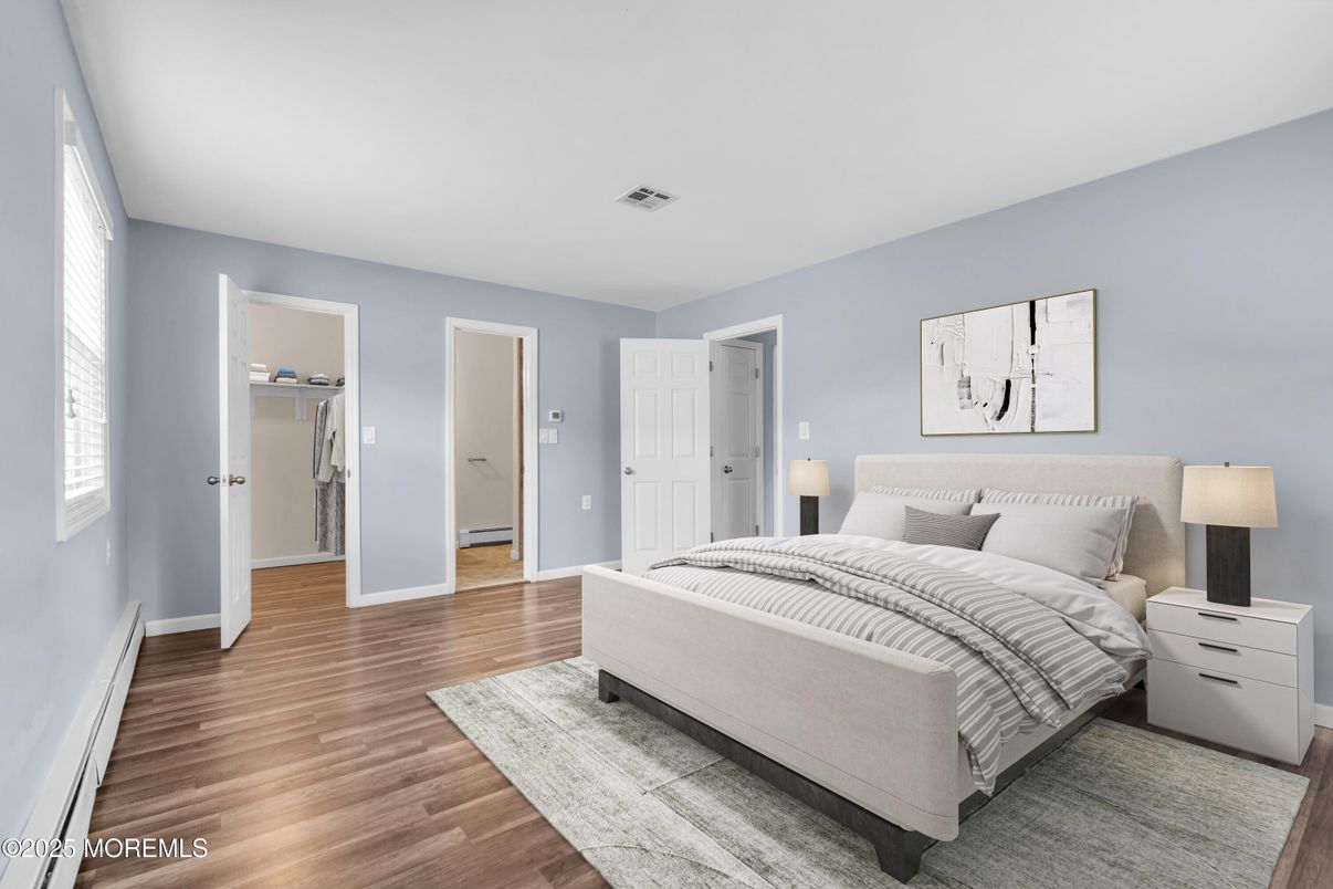 Bedroom, Interior, Wood Texture Flooring