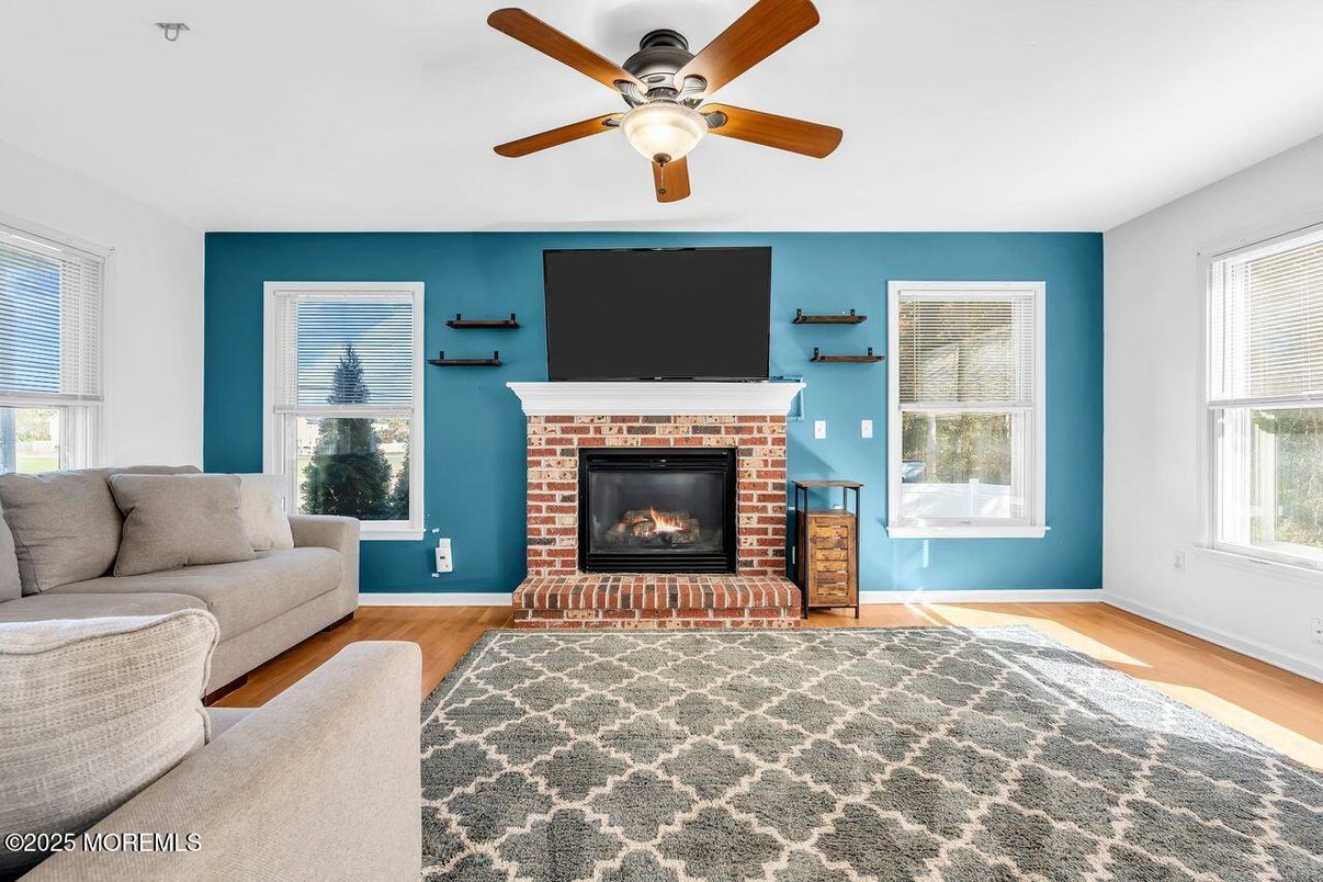 Fireplace, Interior, Wood Texture Flooring