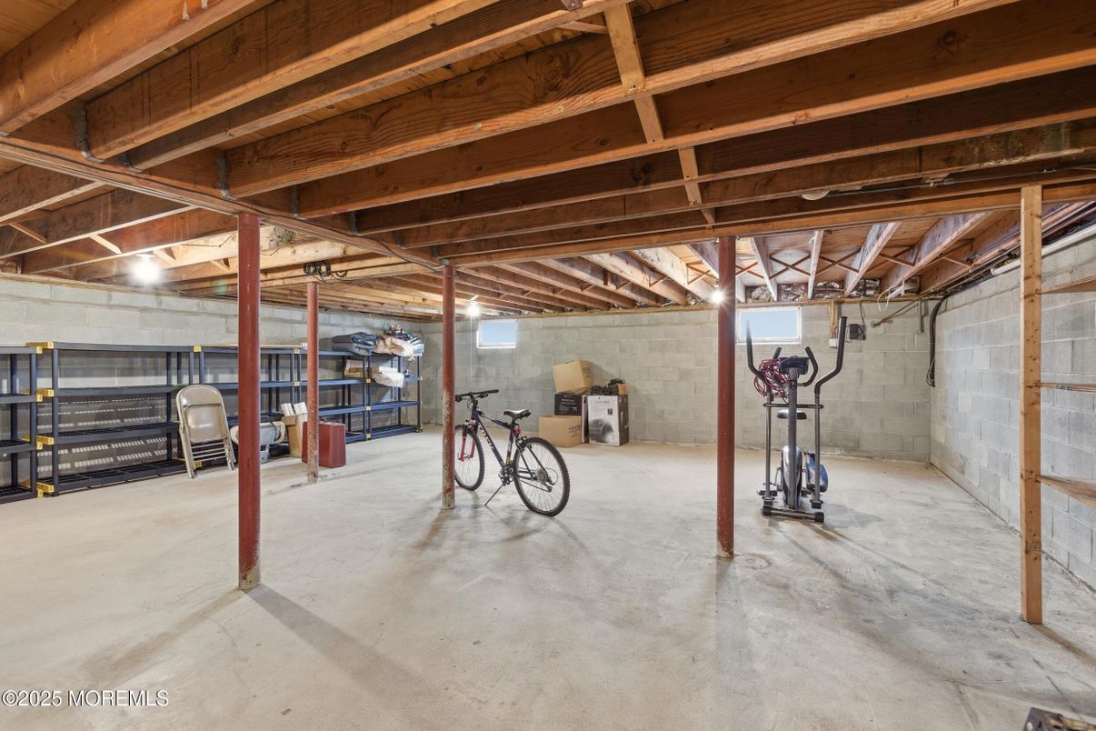 Interior, Stone Walls, Wooden Beams
