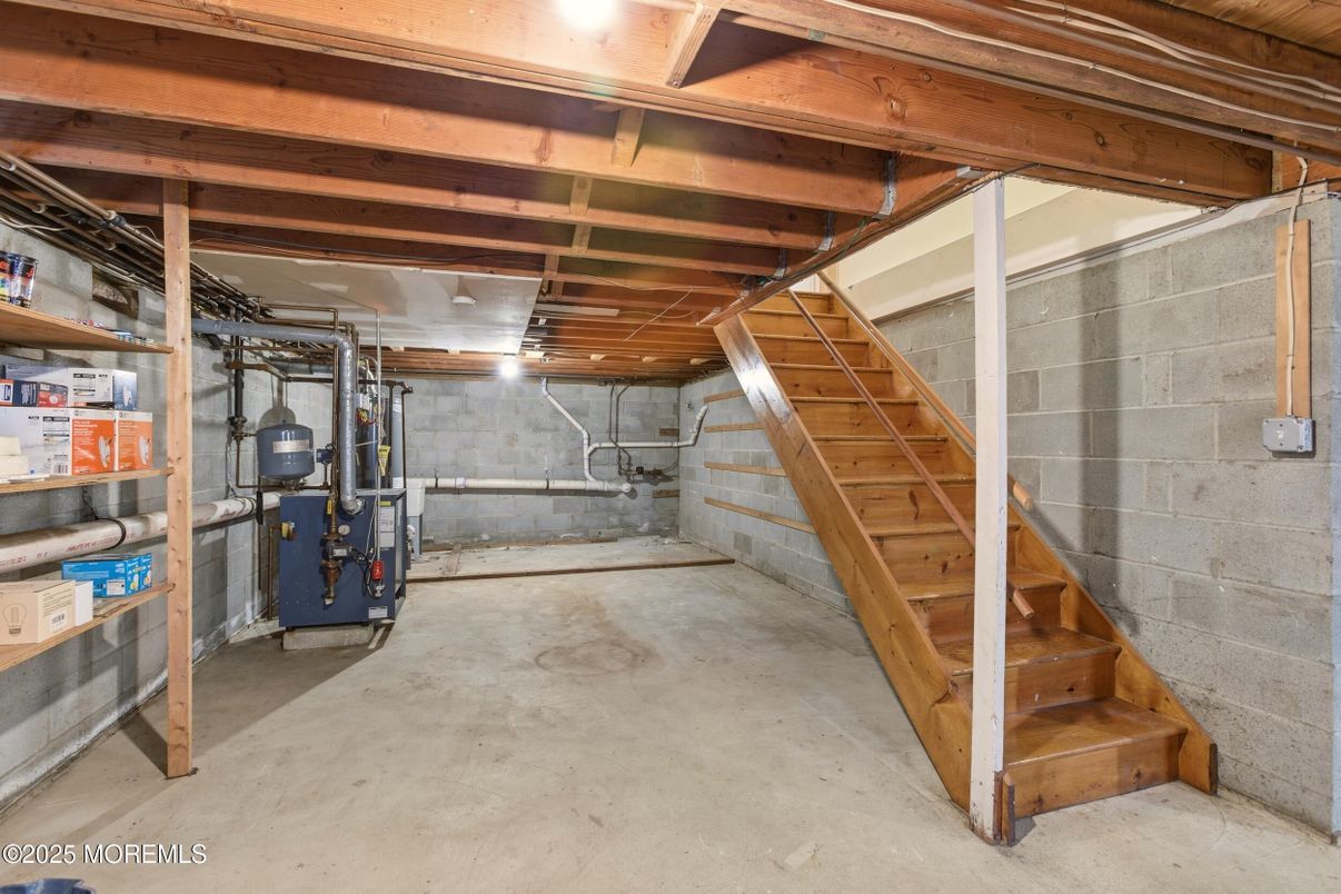 Interior, Stone Walls, Wooden Beams
