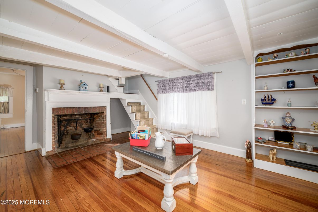 Fireplace, Interior, Wood Texture Flooring