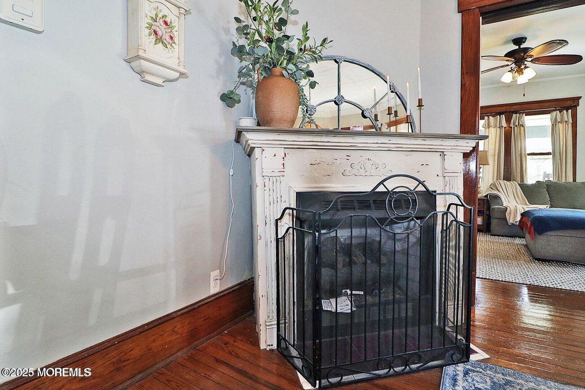Fireplace, Interior, Wood Texture Flooring