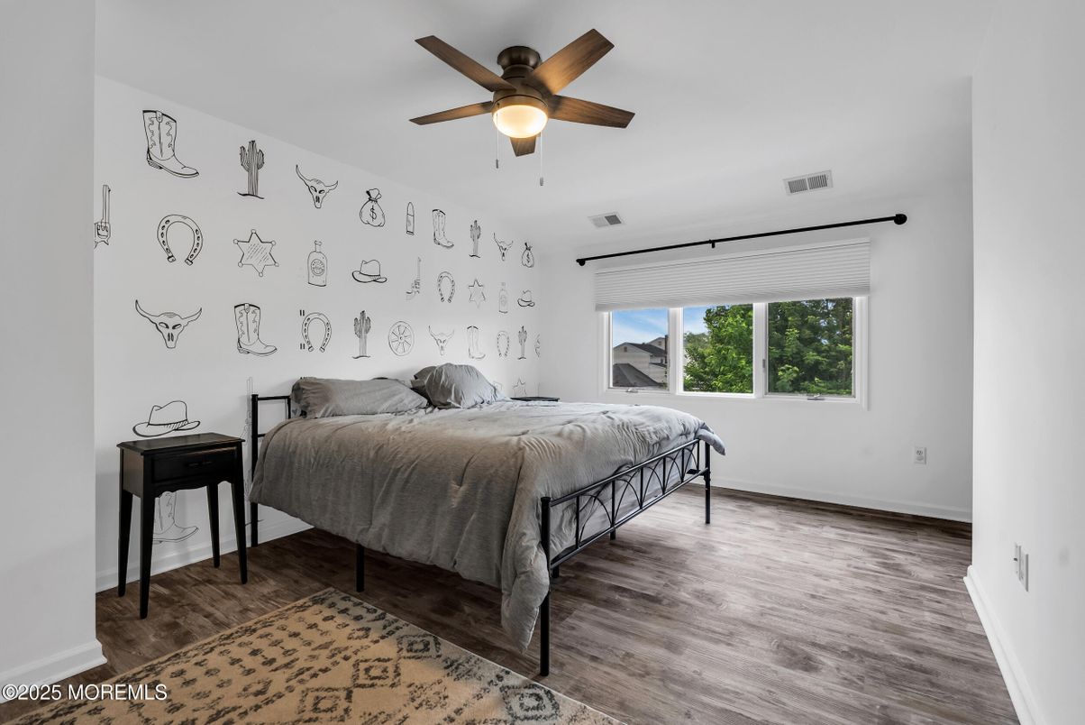 Bedroom, Interior, Wood Texture Flooring