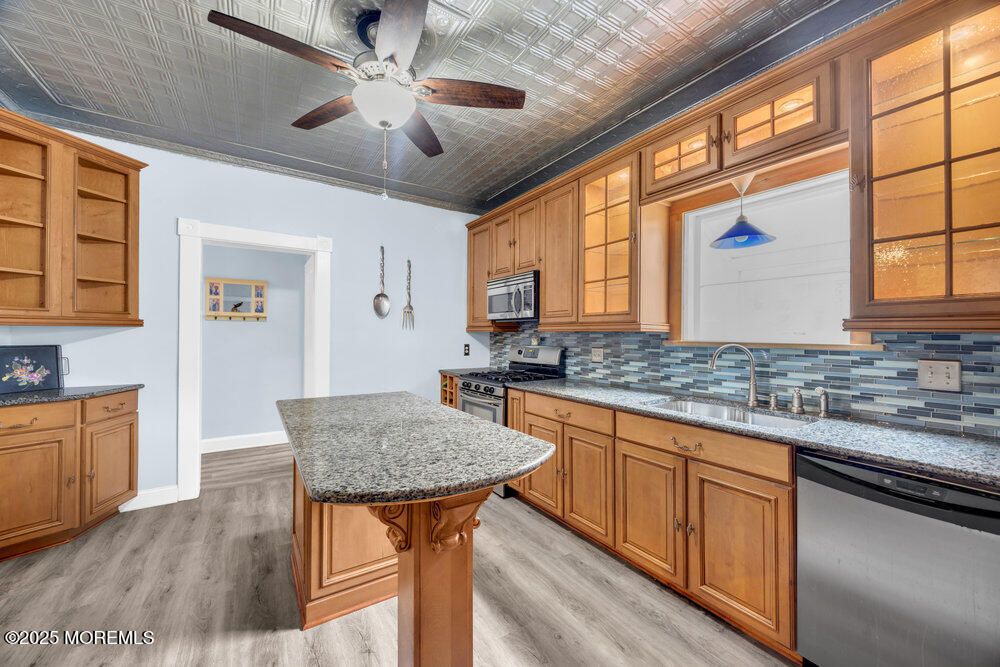 Interior, Kitchen, Wood Texture Flooring