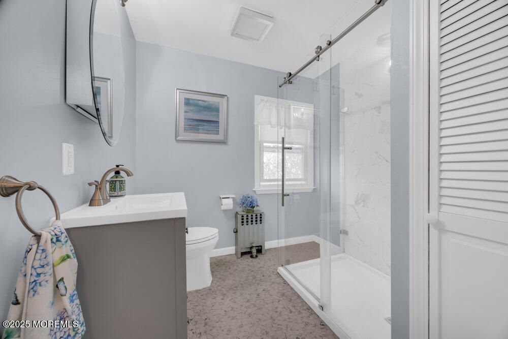 Bathroom, Glass Shower, Interior, Marble Walls