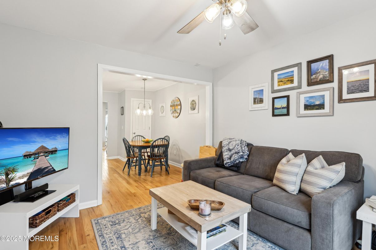 Dining room, Interior, Living room, Pendant Lights, Water, Wood Texture Flooring