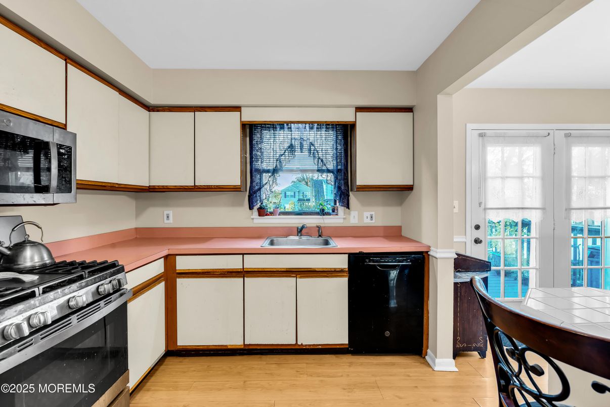 Interior, Kitchen, Wood Texture Flooring