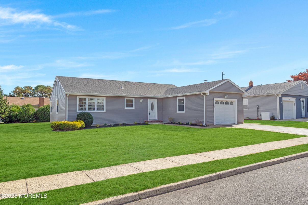 Attached, Backyard, Detached Garage, Exterior, Facade, Ranch