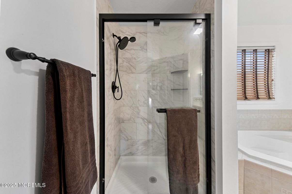 Bathroom, Glass Shower, Interior, Marble Walls