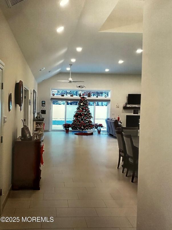 Dining room, Interior, Recessed Lighting