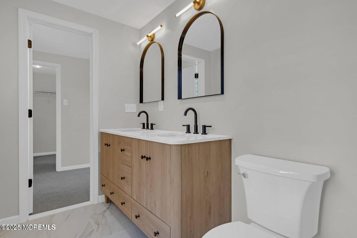 Bathroom, Dual Sink Vanities, Interior, Marble