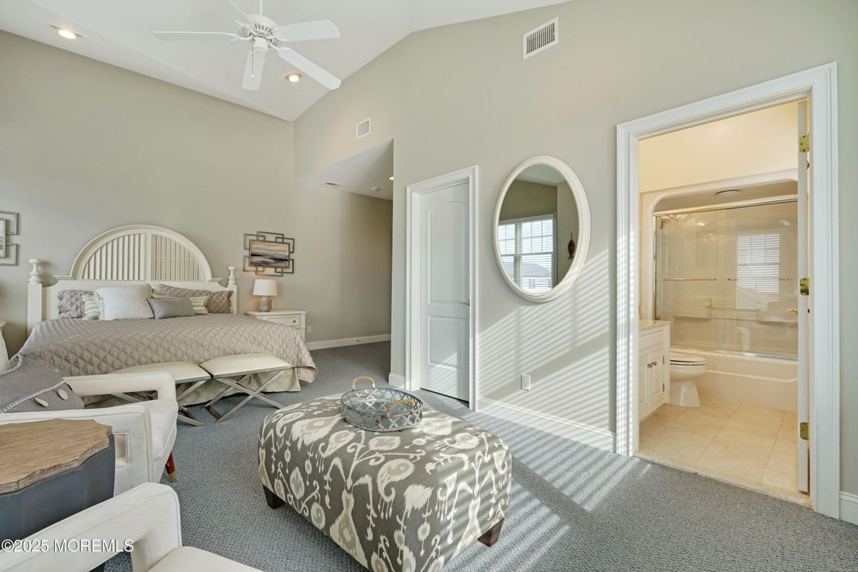 Bathroom, Bedroom, Glass Shower, Interior, Recessed Lighting