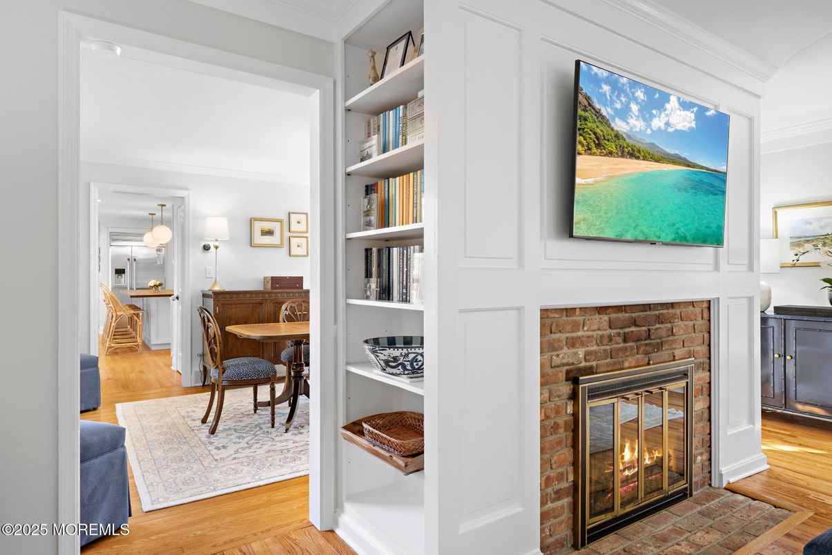 Fireplace, Interior, Wood Texture Flooring