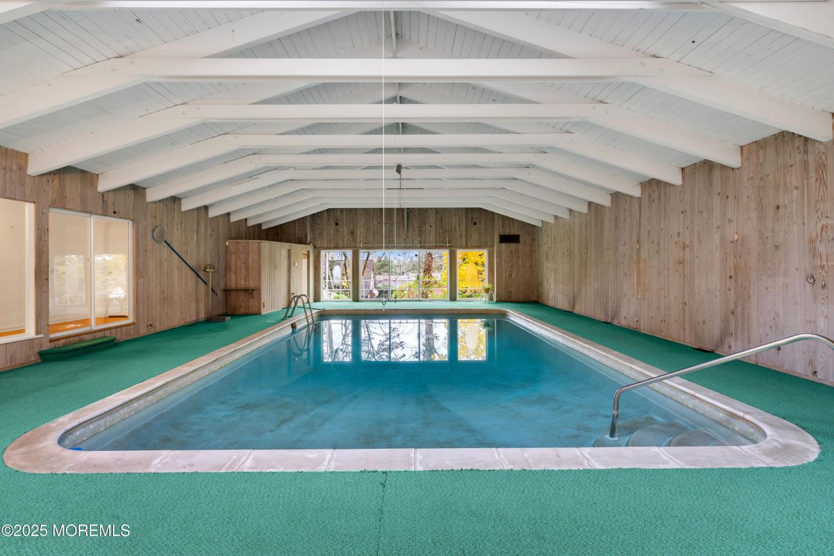 Interior, Pool, Wooden Walls