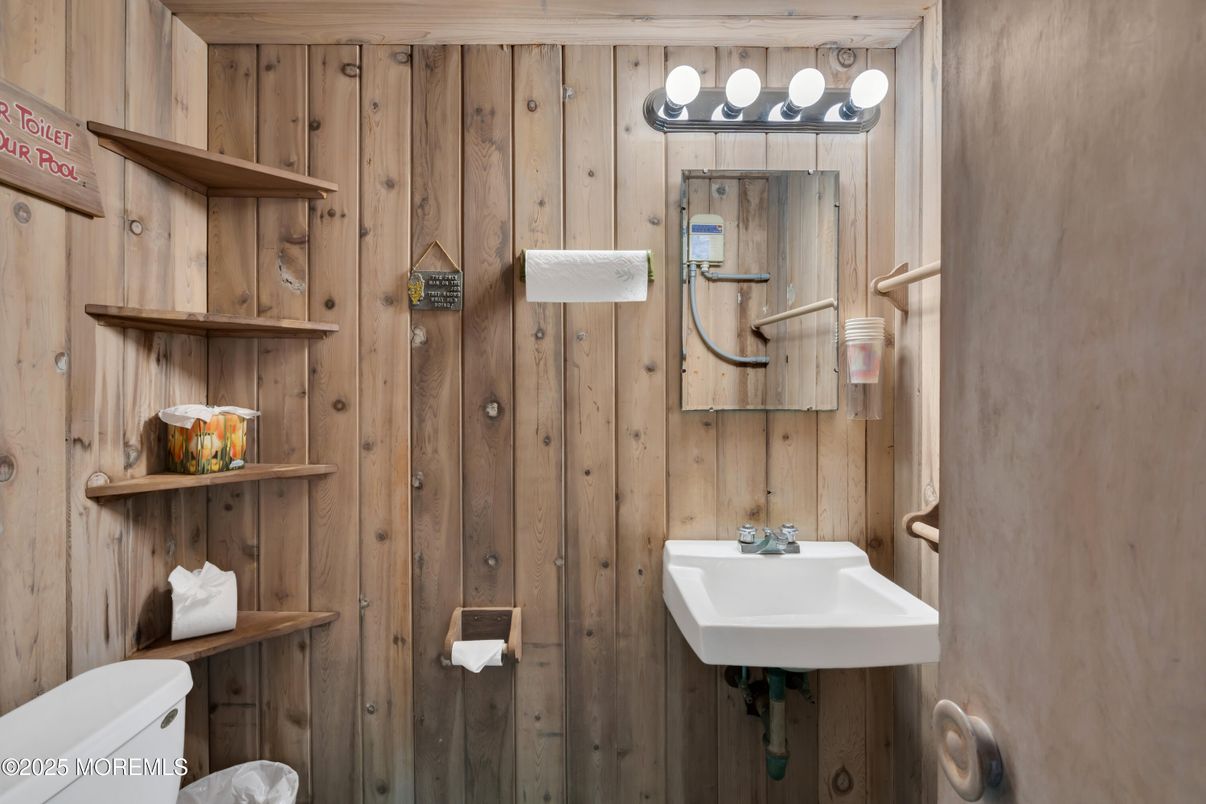 Bathroom, Interior, Wooden Walls