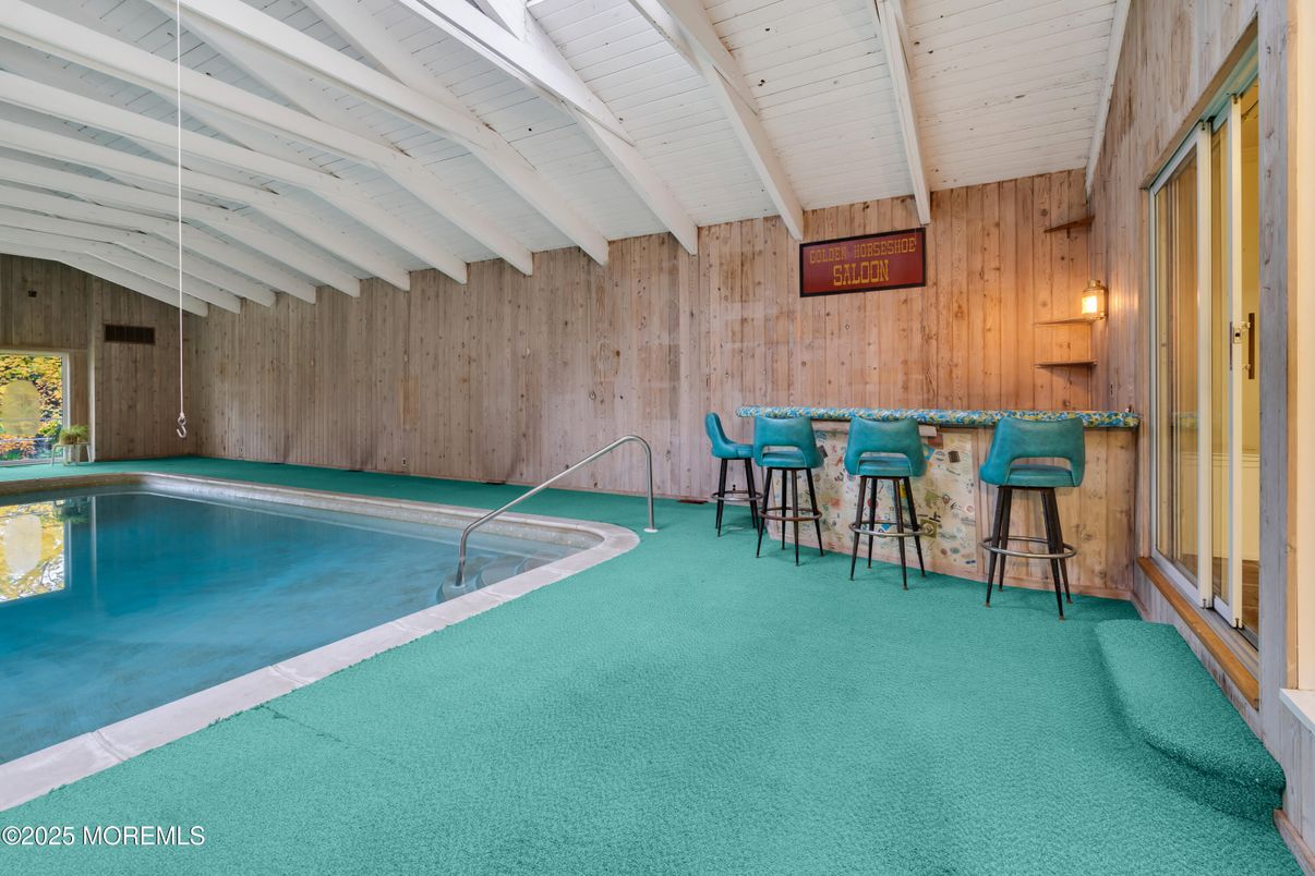 Interior, Pool, Wooden Walls