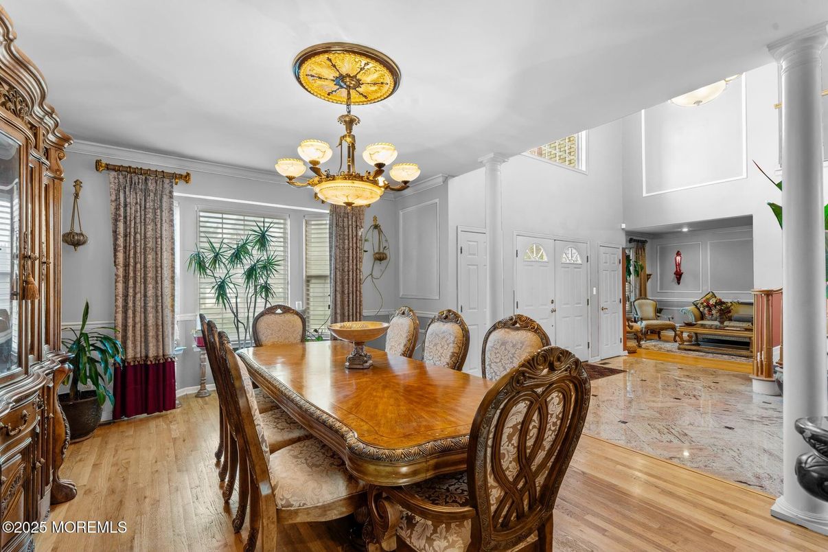 Chandelier, Dining room, Interior, Living room, Wood Texture Flooring