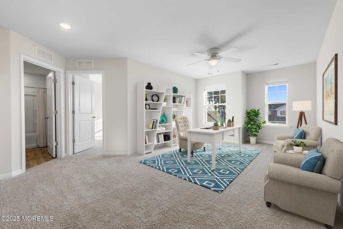 Home Office, Interior, Recessed Lighting