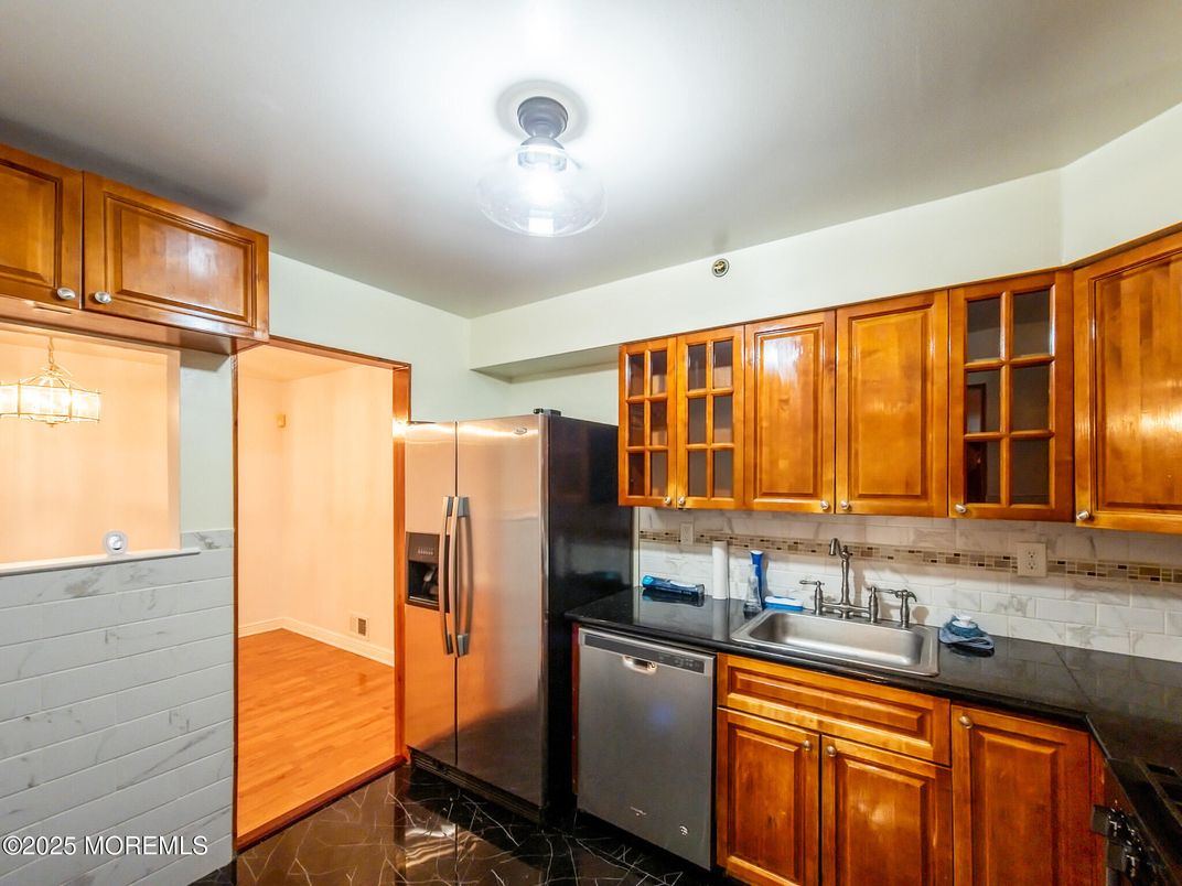 Interior, Kitchen, Wood Texture Flooring