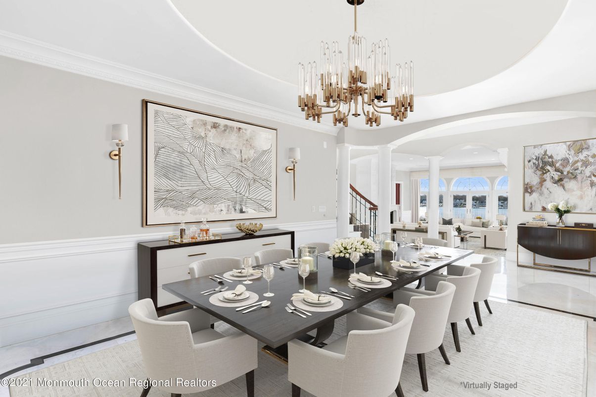 Chandelier, Dining room, Interior