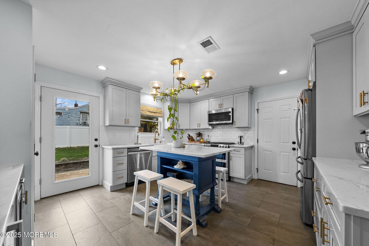 Interior, Kitchen, Recessed Lighting, Stainless Steel Appliances