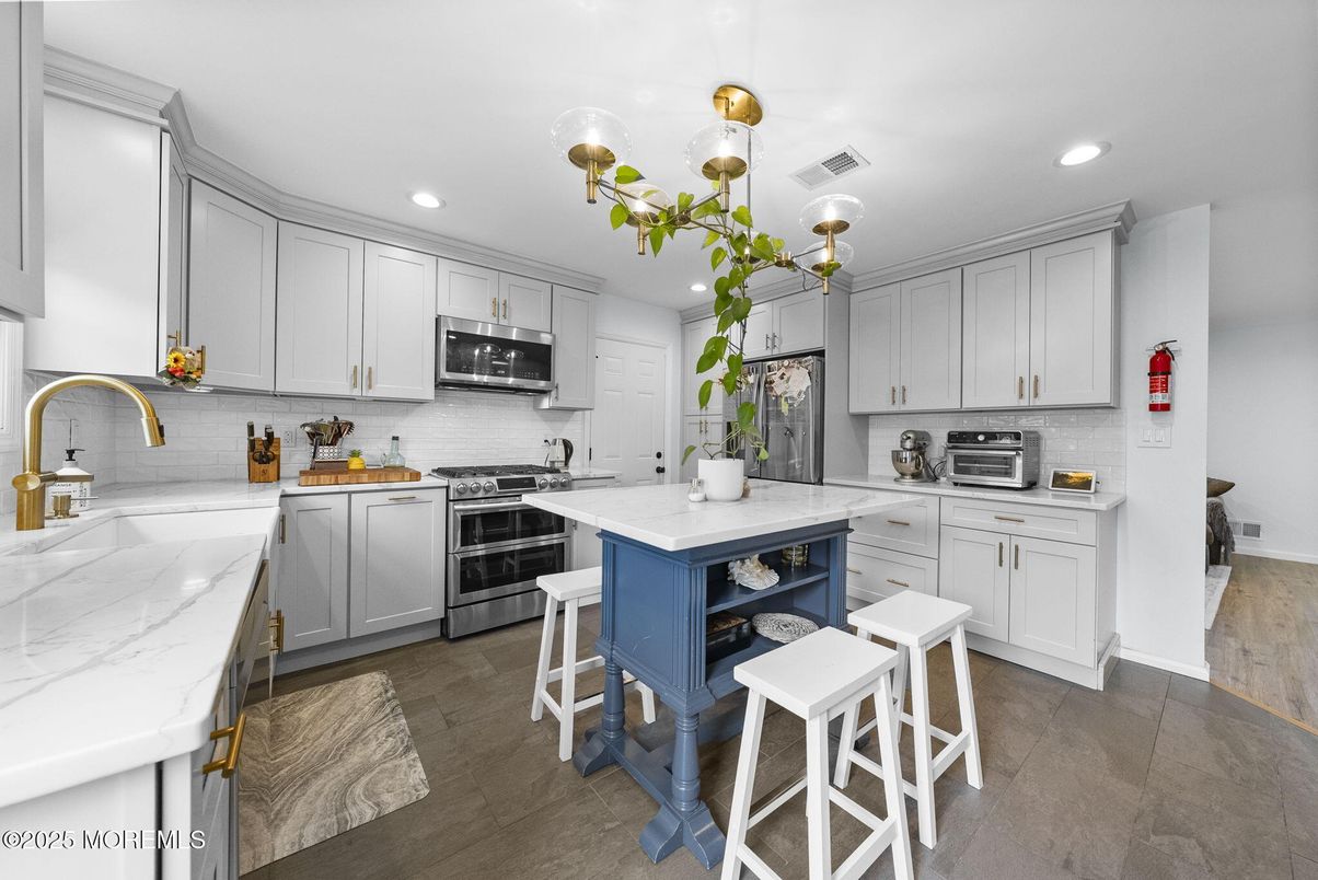 Interior, Kitchen, Recessed Lighting, Stainless Steel Appliances