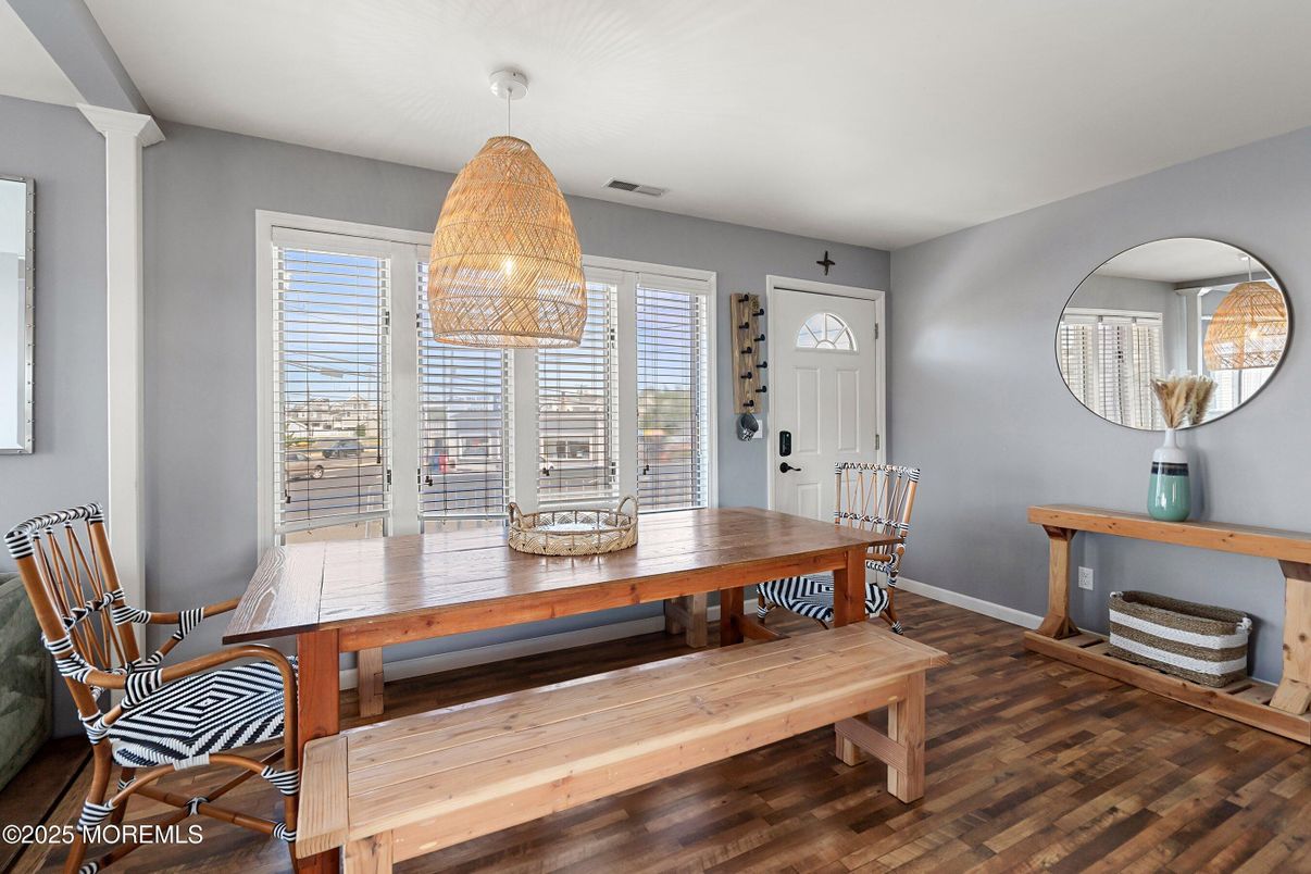 Dining room, Interior, Wood Texture Flooring