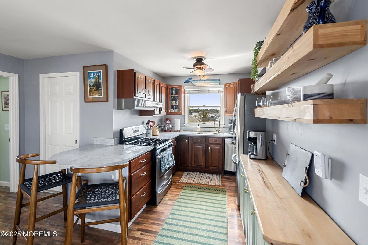 Interior, Kitchen, Wood Texture Flooring