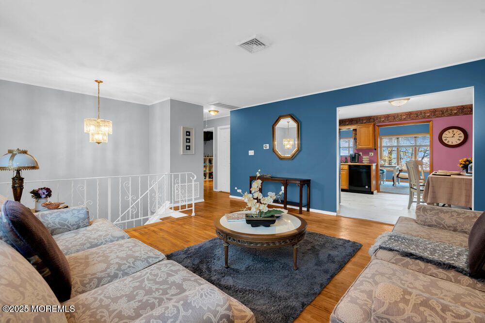 Dining room, Interior, Living room, Pendant Lights, Wood Texture Flooring