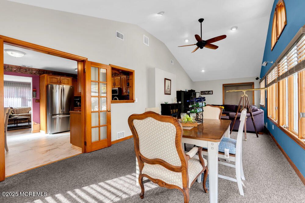 Dining room, Interior, Kitchen, Recessed Lighting, Stainless Steel Appliances