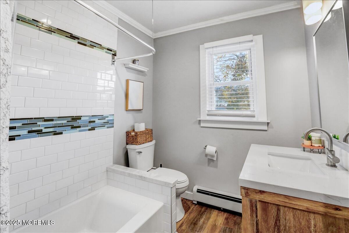 Bathroom, Interior, Wood Texture Flooring