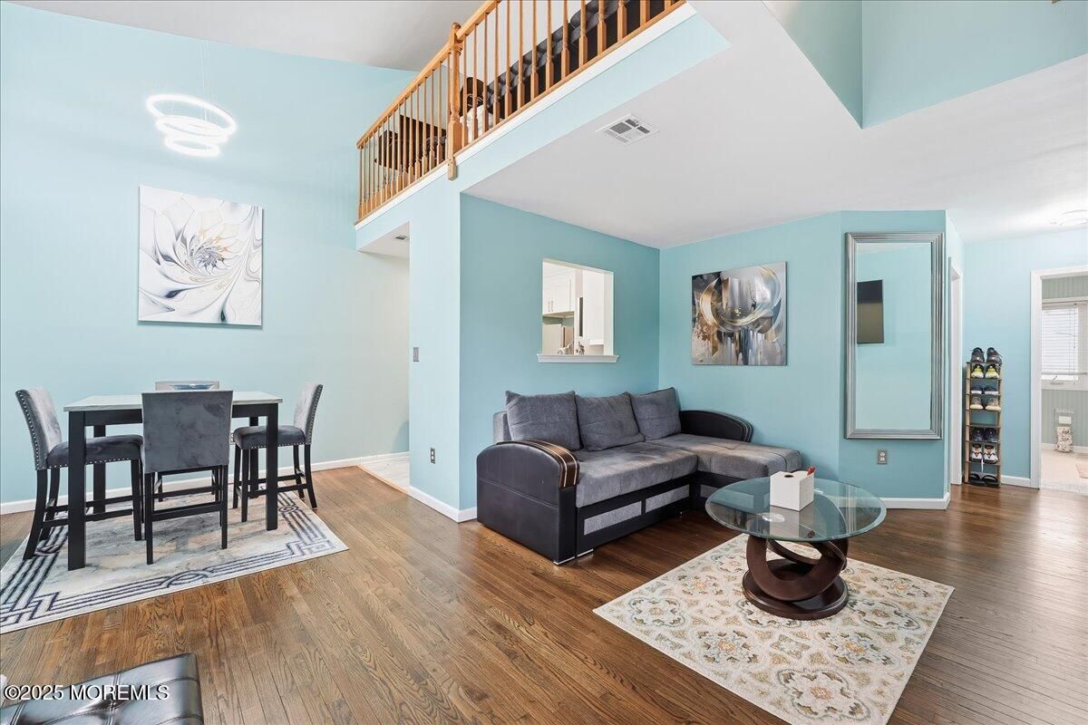 Dining room, Interior, Wood Texture Flooring