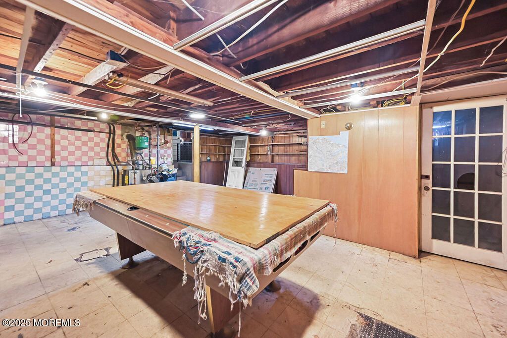 Billiard Table, Game Room, Interior, Wooden Walls
