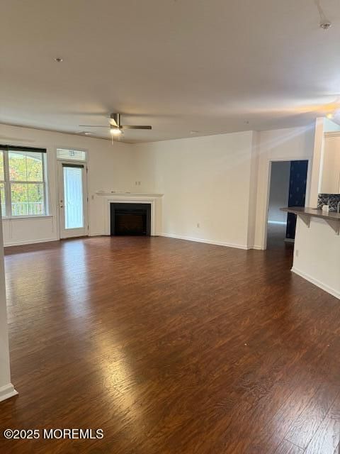 Empty room, Fireplace, Interior, Wood Texture Flooring