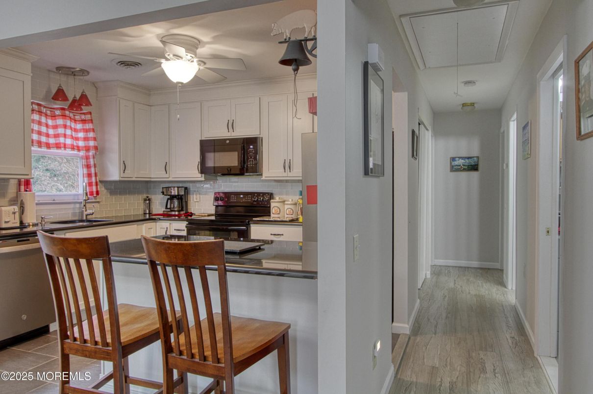 Interior, Kitchen, Wood Texture Flooring