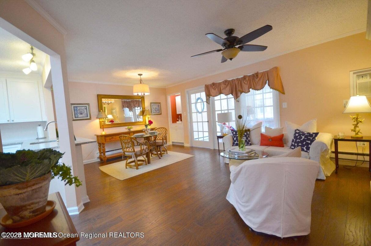 Dining room, Interior, Kitchen, Living room, Wood Texture Flooring