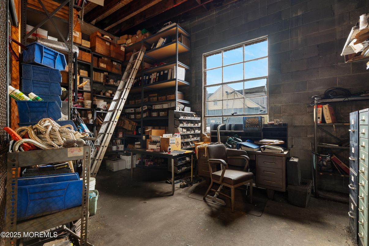 Home Office, Interior, Stone Walls, Wooden Beams