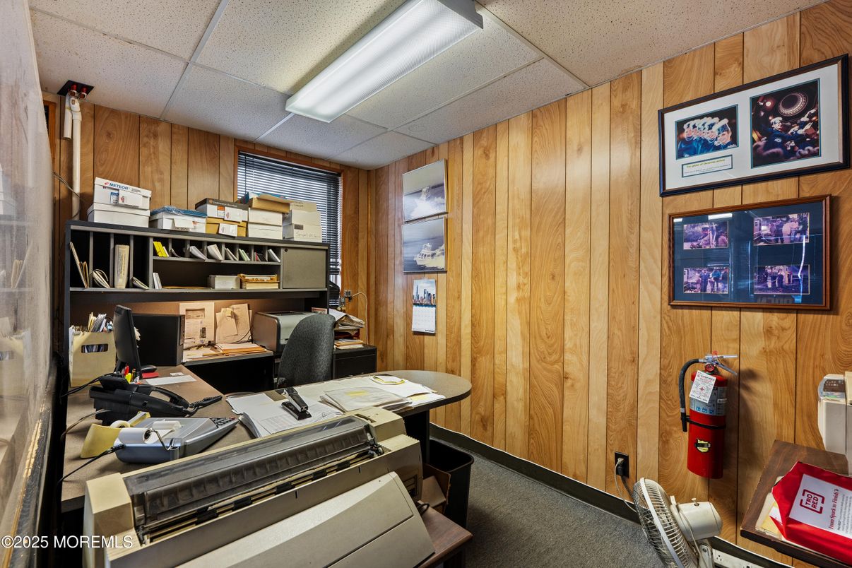 Home Office, Interior, Wooden Walls